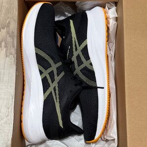 ASICS Black and Yellow Athletic Shoes